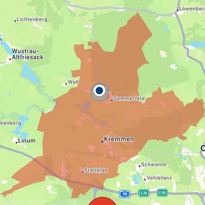 Meldung an die Bev&ouml;lkerung zur Katastrohenschutz&uuml;bung &uuml;ber die Katwarn-App