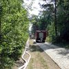 Gemeinsame Gro&szlig;&uuml;bung der Landkreise Oberhavel und Barnim: Feuerwehrautos fahren davon.