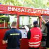 Gemeinsame Gro&szlig;&uuml;bung der Landkreise Oberhavel und Barnim: Einsatzleitung.
